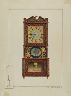 Timepiece Collection: Mantle Clock, c. 1938. Creator: Ernest A Towers Jr