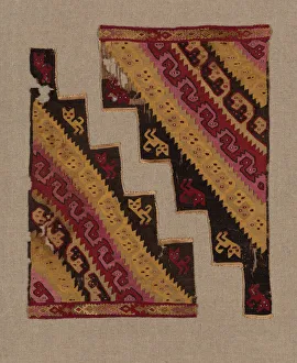 Mantle Corners, Peru, 1000 / 1476. Creator: Unknown