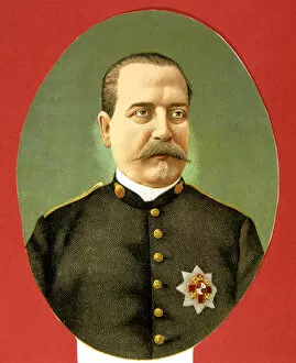 Personages Collection: Manuel Cassola (1838-1890) Spanish military, lithography