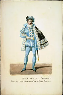 Manuel del Populo Vicente Garcia as Don Giovanni in opera Don Giovanni by Wolfgang Amadeus Mozart, 1