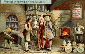 Manufacture of porcelain in the 18th century, (c1900)
