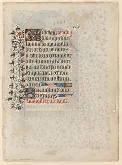 Manuscript from a book of hours with a prayer, c.1400-c.1449. Creator: Anon
