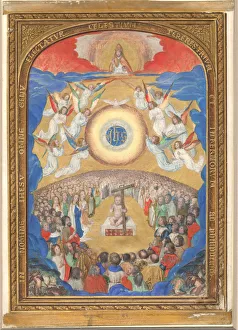 Bening Prints: Manuscript Leaf with Adoration of the Holy Name, from a Book of Hours, after 1530 (?)