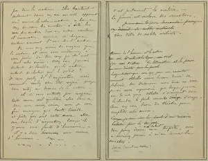 Manuscript Pages [verso], 1884-1888. Creator: Paul Gauguin