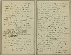 Gauguin Paul Prints: Manuscript Pages [verso], 1884-1888. Creator: Paul Gauguin