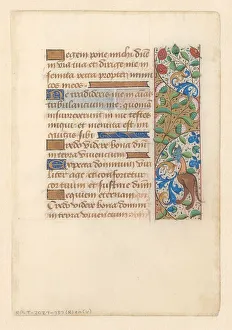 Psalm Prints: Manuscript from a psalter or book of hours, c.1450-c.1499. Creator: Anon