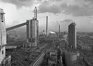 Manvers coal processing plant, Wath upon Dearne, near Rotherham, South Yorkshire, February 1957