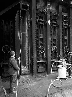 Manvers coal processing plant, Wath upon Dearne, near Rotherham, South Yorkshire, February 1957