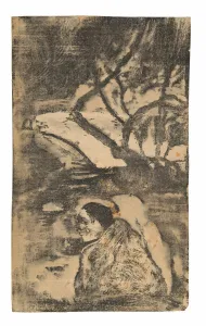 Ne Henri Paul Gauguin Prints: Maori Woman in the Forest, 1894 / 95. Creator: Paul Gauguin