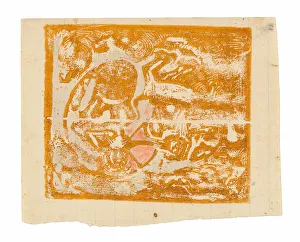 Ne Henri Paul Gauguin Prints: Maoris and Animals, 1896 / 97. Creator: Paul Gauguin