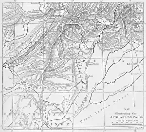 Map of Afghanistan, c1891. Creator: James Grant