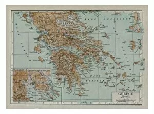Map of Ancient Greece, c1910s. Artist: Emery Walker Ltd