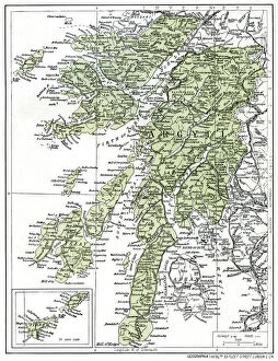 Images Dated 13th June 2008: Map of Argyllshire, 1924-1926