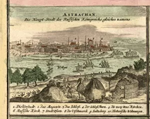 Astrakhan Gallery: Map of Astrakhan, 1762