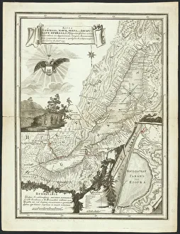 Cartographic Prints: Map of Baikal, a Sea, a Lake, or an Angara Gap