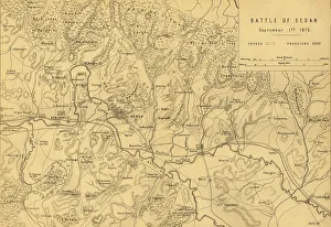 Mackenzie Prints: Map of the Battle of Sedan, 1 September 1870, (c1872). Creator: R. Walker