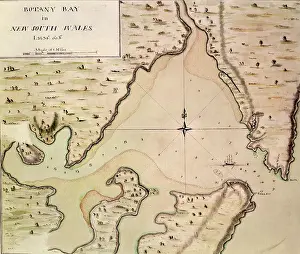 Mapmaking Prints: Map of Botany Bay, New South Wales, Australia, 1770. Creator: Captain James Cook