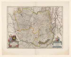 Measurements Prints: Map of Brabant, 1631. Creator: Willem Blaeu