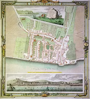 Brighton Prints: Map of Brighton, East Sussex, 1779. Creator: Whitchurch