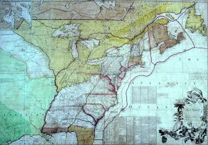 Slave Trade Prints: Map of the British Colonies in North America, c1770-c1783. Creator: John Mitchell