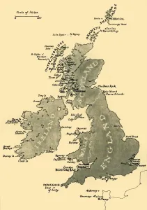 Map of the British Isles, 1946. Creator: Unknown Map of the British Isles, 1946. Creator: Unknown