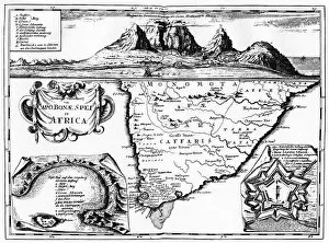 A map of the Cape of Good Hope, South Africa, 1719 (1931)