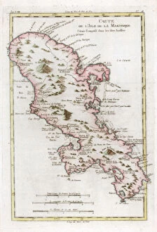 Cartography Gallery: Map of the Caribbean island of Martinique, c1783