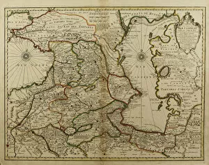 C 1800 Gallery: Map of the Caucasus and the Caspian Sea, c. 1800