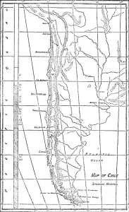 George Francis Scott Elliot Prints: Map of Chile, 1911