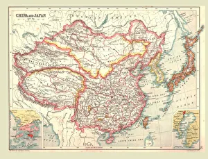 Map of China and Japan, 1902. Creator: Unknown