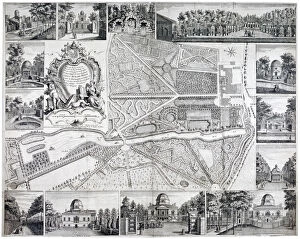Chiswick House Gallery: Map of Chiswick in the London borough of Hounslow, 1736. Artist: John Rocque