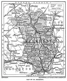 Leinster Gallery: Map of County Kilkenny, Ireland, 1924-1926