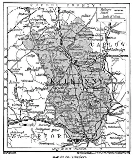 Map of County Kilkenny, Ireland, 1924-1926