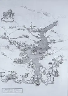 Lysons Prints: A map of Dartmouth Haven, Devon, 1806. Creator: Daniel Lysons