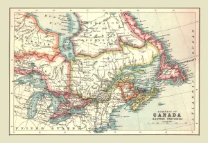 Map of the Dominion of Canada, Eastern Provinces, 1902. Creator: Unknown