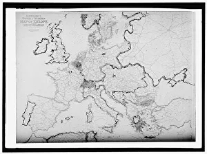 Route Prints: Map of Europe, between 1913 and 1917