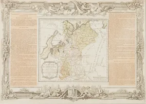 Empress Elisabeth Prints: Map of the European Russia, 1766