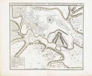 Map of the fortress of Bender. Artist: Wolff, Jeremias (1663-1724)