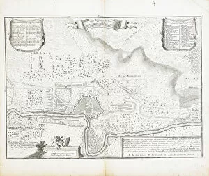 Bender Gallery: Map of the fortress of Bender. Artist: Wolff, Jeremias (1663-1724)