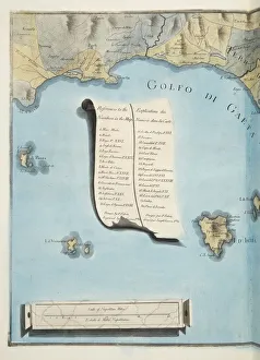 Tyrrhenian Sea Prints: Map of Gulf of Gaeta, 1776