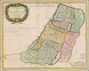 Map of the Holy Land Divided into the Twelve Tribes of Israel, 1679. Creator: Anonymous master