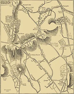 Cassell Petter Galpin Co Collection: Map of Hornsey and Neighbourhood in 1819, (c1876). Creator: Unknown