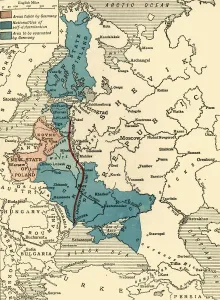 Mumby Frank Arthur Collection: Map illustrating the Brest-Litovsk Treaties, First World War, c1918, (c1920). Creator: Unknown