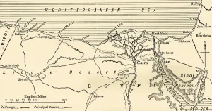 Nile Prints: Map illustrating the Campaigns in Egypt from February