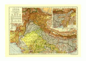 Map of India Northern part, c1910. Artist: Johann Georg Justus Perthes