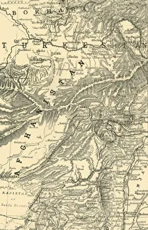 Roberts Prints: Map Indicating General Robertss Route to Kabul