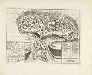 Pieter Van Der 1659 1733 Prints: Map of Kamyanets-Podilsky, 1726. Artist: Aa, Pieter van der (1659-1733)
