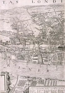 Map of London, 1560. Artist: George Vertue