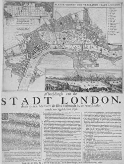 Devastation Gallery: Map of London, 1667