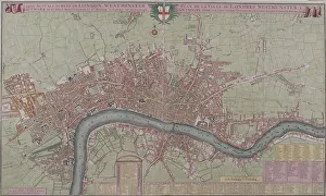 Lambeth Prints: Map of London, 1725